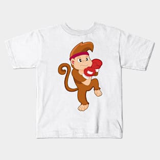 Monkey Boxer Boxing gloves Kids T-Shirt